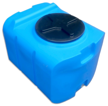 Ємність 200 л квадратна ХБП блакитна