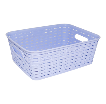 Кошик під ротанг c ручками 2,5 л бузковий