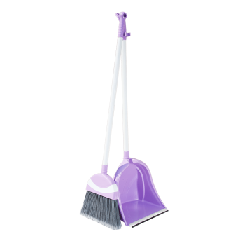 Мітла з совком Irak Plastik Polo бузкова