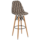 Стул барный Tilia Eos-V сиденье с тканью, ножки буковые ARTNUVO 46904 - V5