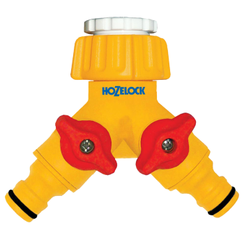 Конектор для крана подвійний 1/2" 21 мм і 3/4" 26,5 мм + адаптер HoZelock 2256