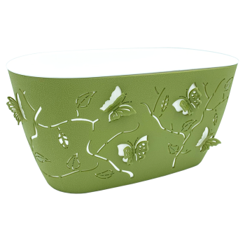 Горщик для квітів балконний 3D 4,1 л темно-зелений