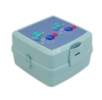 Ланч - бокс бирюзовый Irak Plastik																					