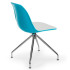 Стілець Tilia Eos-Z ніжки металеві бірюзовий - біла слонова кістка