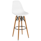 Стілець барний Tilia Eos-V ніжки букові біла слонова кістка - біла слонова кістка