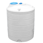 Ємність 3000 л дві горловини вертикальна біла