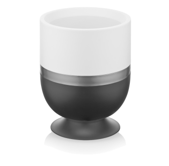 Горщик для квітів Ribbon 1,6 л овальний антрацитовий-білий