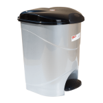 Відро для сміття з педаллю Irak Plastik Bella №3 30л сірий металік