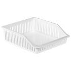 Органайзер для холодильника на 1 отделение низкий белый