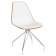 Стілець Tilia Eos-X ніжки металеві хромовані світло-коричневий - біла слонова кістка