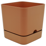 Горшок для цветов квадратный Begonya 2,3 л тёмно-коричневый