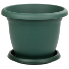 Горшок для цветов с поддоном Villa 3,7 л зеленый
