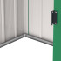 Сарай металевий ECO 202x122x181 см зелений з білим