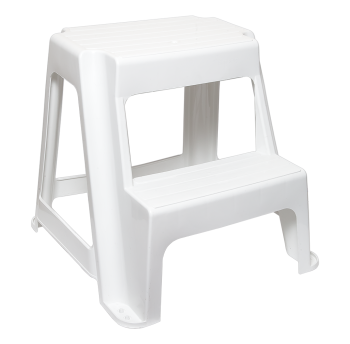 Табурет Step зі сходинкою білий
