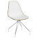 Стілець Tilia Eos-X ніжки металеві хромовані кавовий - біла слонова кістка