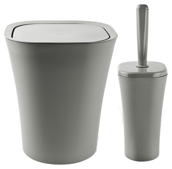 Набір для ванної кімнати Planet Papillon 2 предмета сірий