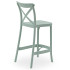 Стул барный Tilia Capri 65 см серо-зеленый 