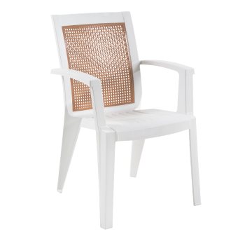 Крісло Papatya Сапфір білий