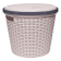 Кошик для білизни під ротанг 13 л пудра