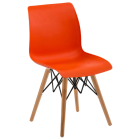 Стілець Tilia Laser-V ніжки букові помаранчевий