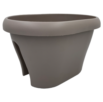 Горщик для квітів на перила Gardenya 12 л сіро-коричневий