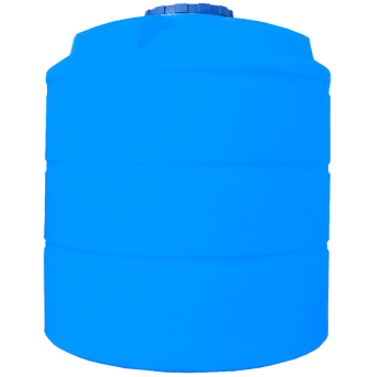 Бочка 10000 л вертикальна ПБ блакитна