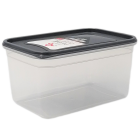 Контейнер Flexy Box прямокутний 1,3 л прозорий кришка антрацитова Irak Plastik