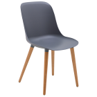 Стілець Tilia Shell-N ніжки букові вугільний