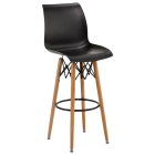 Стілець барний Tilia Laser-V ніжки букові чорний