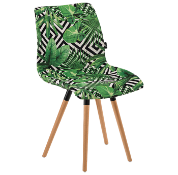 Стілець Tilia Laser-N ніжки букові, сидіння з тканиною VOKATO