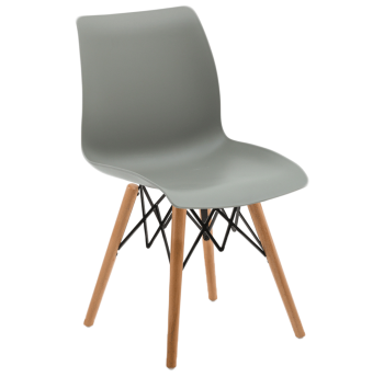 Стілець Tilia Laser-V ніжки букові сірий цемент