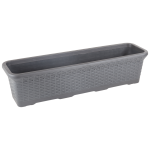 Горщик для квітів балконний Wire 16,5 л антрацитовий