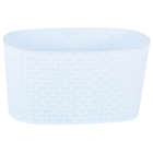 Горщик для квітів балконний з дренажем Kapadokya 4,7 л білий