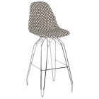 Стул барный Tilia Eos-M сиденье с тканью, ножки металлические хромированные ARTCLASS 802
