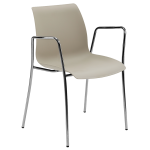 Кресло Tilia Laser ножки хромированные бежевое