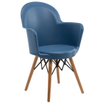 Кресло Tilia Gora-V ножки буковые синий джинс