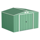 Сарай металевий ECO 320x241x196 см зелений з білим