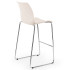 Стілець барний Tilia Laser ніжки хромовані кремовий