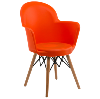 Кресло Tilia Gora-V ножки буковые оранжевое