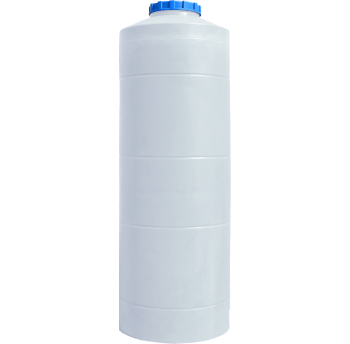 Ємність для дизельного палива 1000 л вузька вертикальна ВО ПБ біла