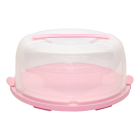 Тортовниця d28,5 см рожева