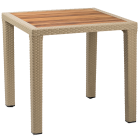 Стол Tilia Antares 80x80 см столешница ироко, ножки пластиковые кофейный