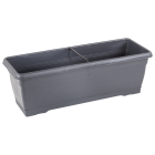 Горщик для квітів балконний Villa 10 л антрацитовий