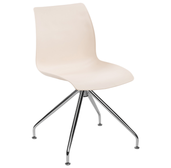 Стул Tilia Lazer-Z ножки хромированные кремовый