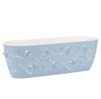 Горщик для квітів балконний 3D 7,3 л світло-блакитний