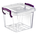 Контейнер на засувках глибокий 0,55 л прозорий