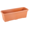 Горщик для квітів балконний Wire 12 л теракотовий 