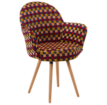 Крісло Tilia Gora-N ніжки букові, сидіння з тканиною ARTNUVO 46094 - V6