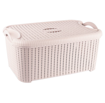 Кошик з кришкою Flexi 10 л рожевий