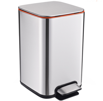 Відро для сміття з педаллю JAH 13 л срібний металік з внутрішнім відром